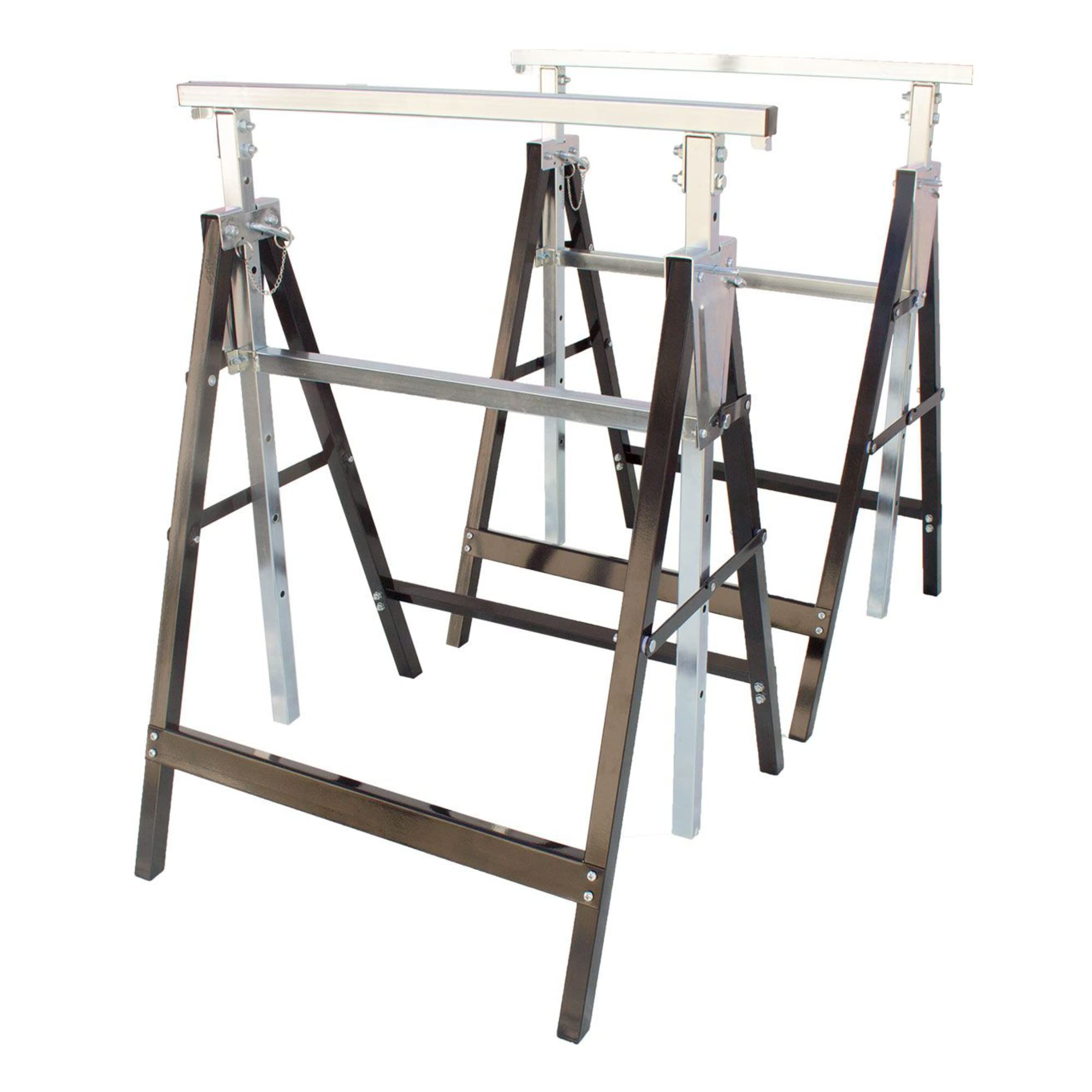 lemodo-arbeitsbock-2er-set-stahl-h-henverstellbar-80-130-cm-200-kg image 1