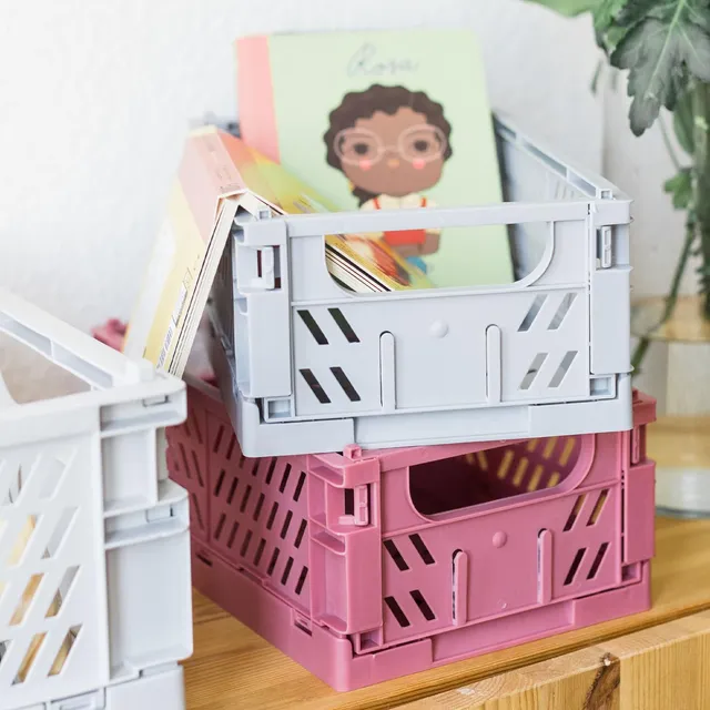 kindsgut-aufbewahrungsboxen-3er-set-faltbar-stapelbar-clara image 1