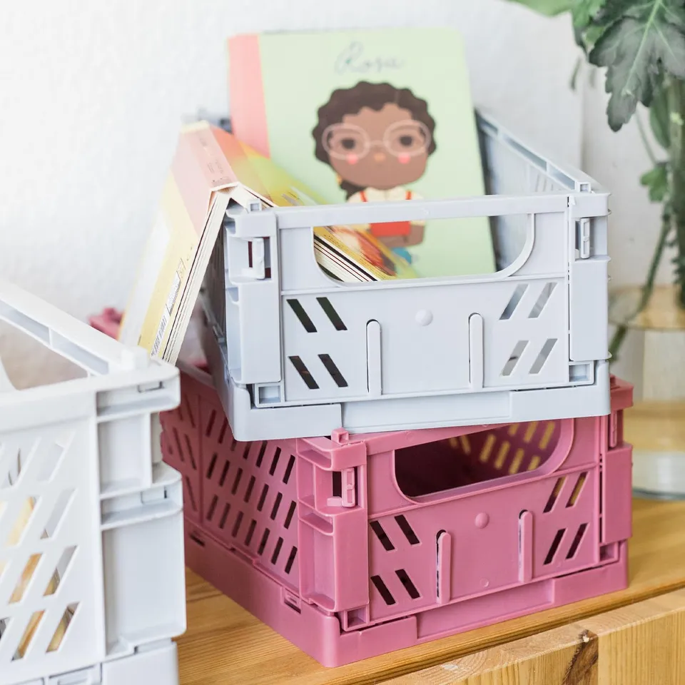 kindsgut-aufbewahrungsboxen-3er-set-faltbar-stapelbar-clara image 1