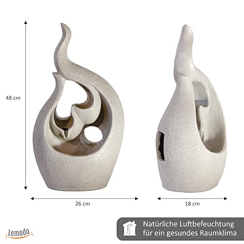 lemodo-zimmerbrunnen-led-fluid-optik-tischbrunnen-wasserfall image 8