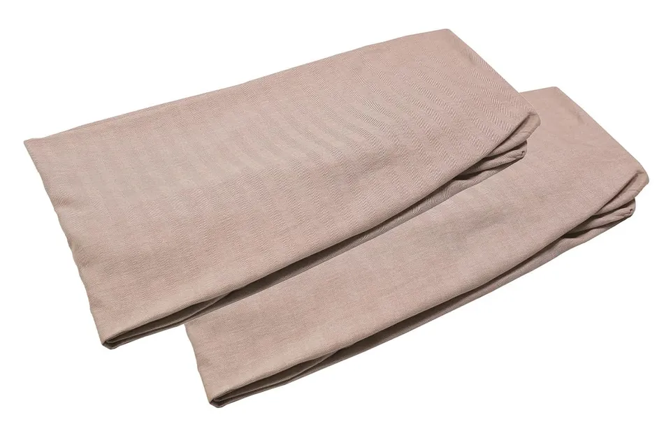 kindsgut-spannbettlaken-baby-70x140-cm-baumwolle-altrosa-2er-set image 1