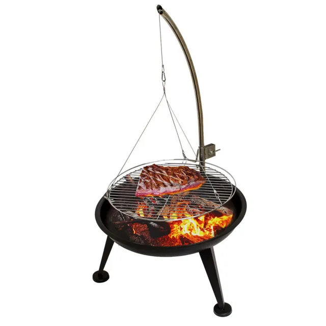 lemodo-schwenkgrill-mit-feuerschale-und-h-hen-kurbel image 1