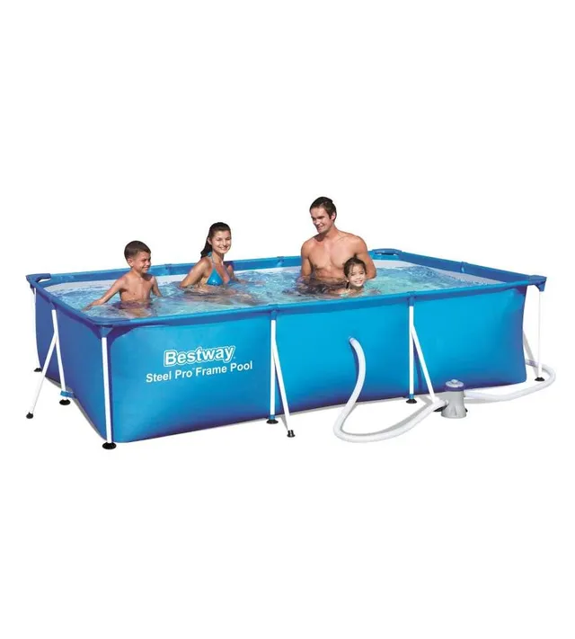 bestway-steel-pro-deluxe-splash-frame-pool-set-300x201x66-cm-mit-filterpumpe image 1