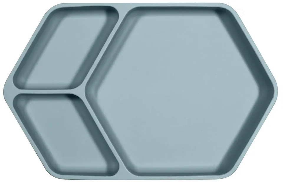 kindsgut-silikon-teller-mit-saugnapf-aquamarin-bpa-frei image 1