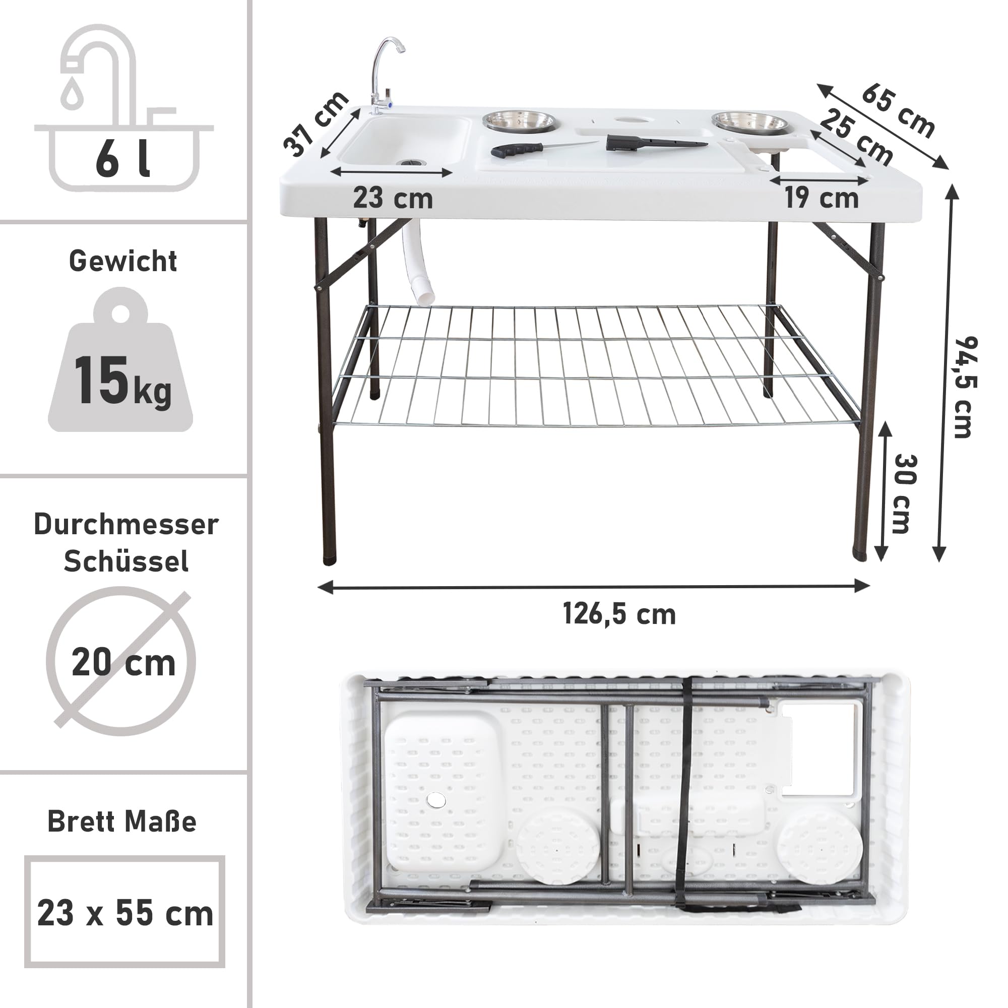 lemodo-klappbarer-filetiertisch-mit-sp-le-und-filetierbrett-outdoor image 2