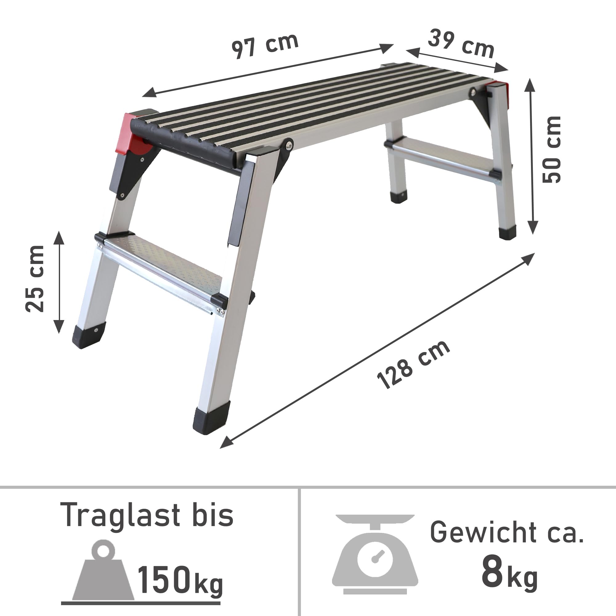lemodo-arbeitsplattform-klappbar-aluminium-150-kg-rutschfest image 3