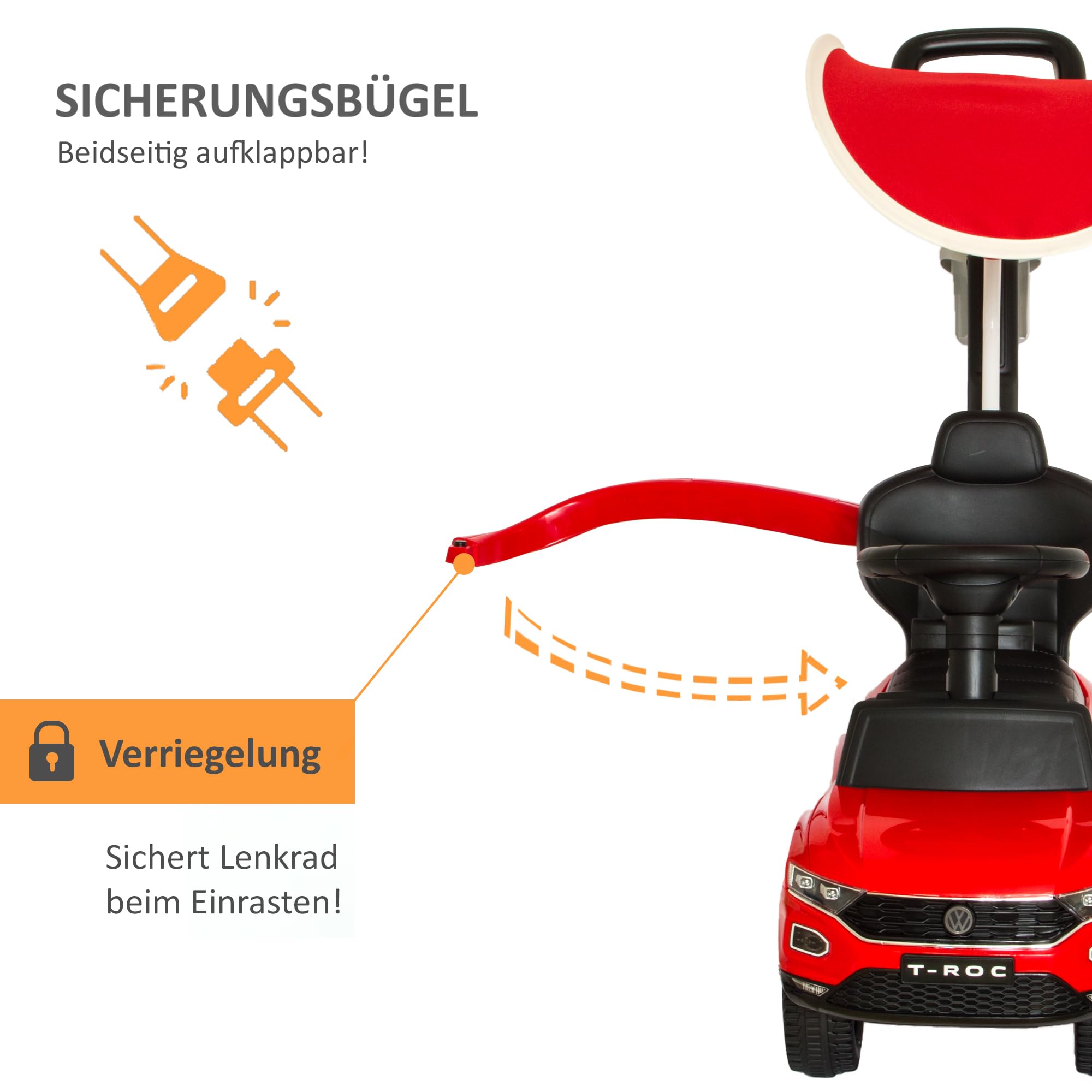 lemodo-rutschauto-mit-schiebestange-ab-1-jahr-vw-lizenz-mit-sonnenschutz image 5