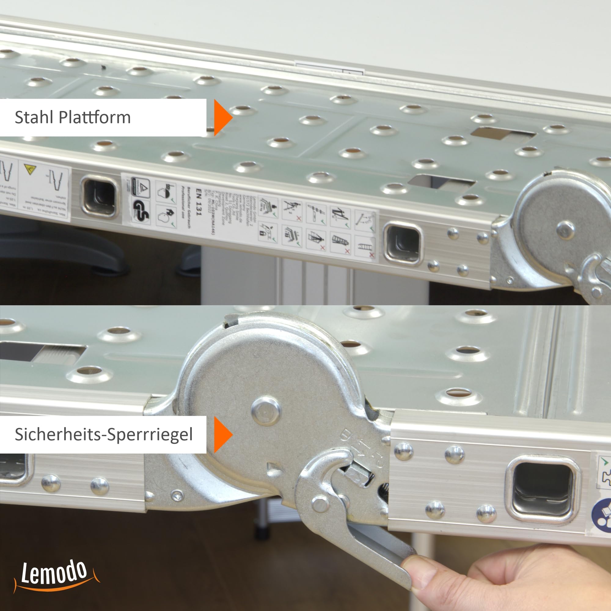 lemodo-alu-multifunktionsleiter-12-sprossen-klappbar-4-teilig-356-cm-bis-150-kg image 5