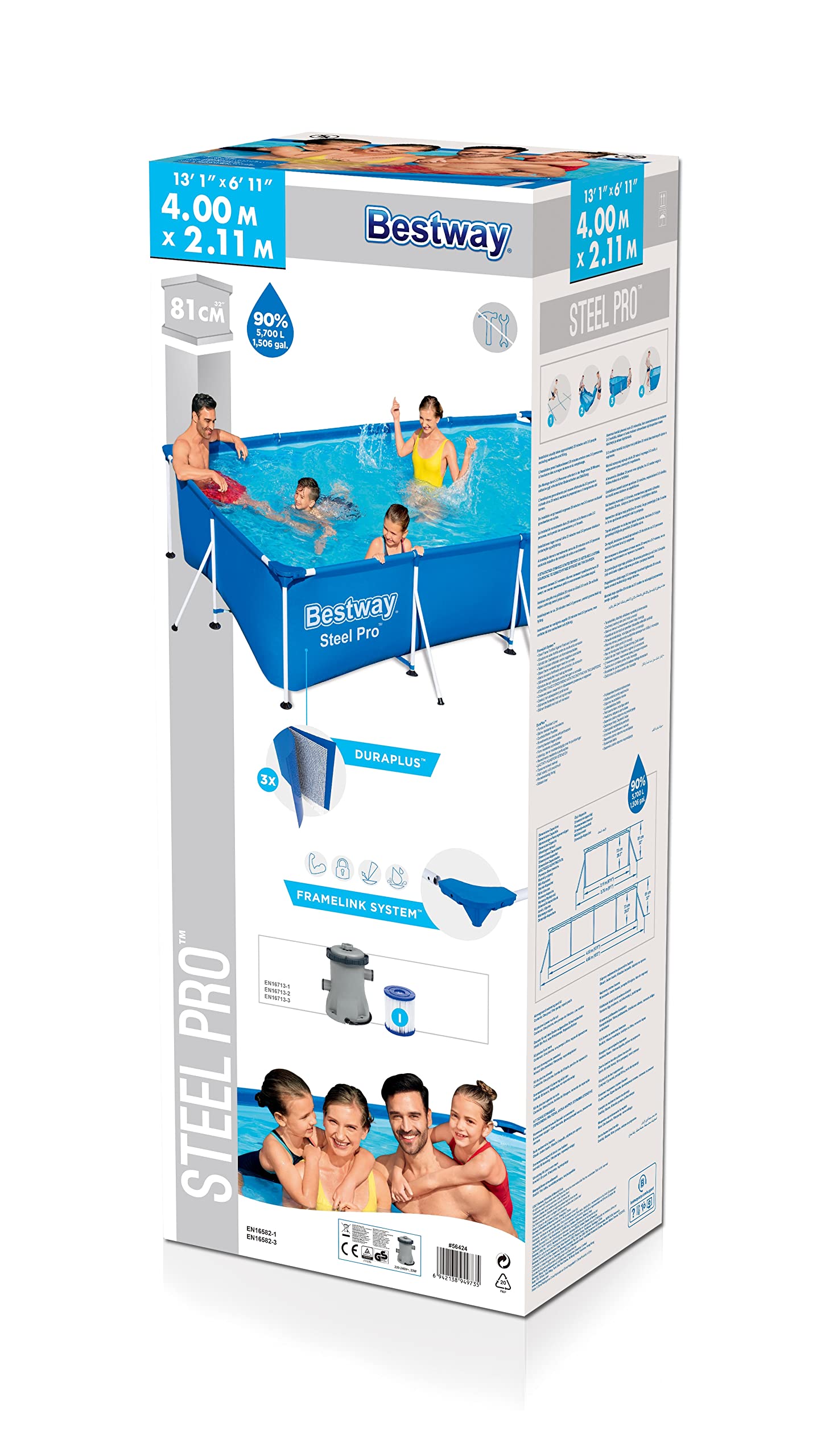 lemodo-bestway-steel-pro-pool-set-rechteckig-400-x-211-x-81-cm-mit-filterpumpe image 3
