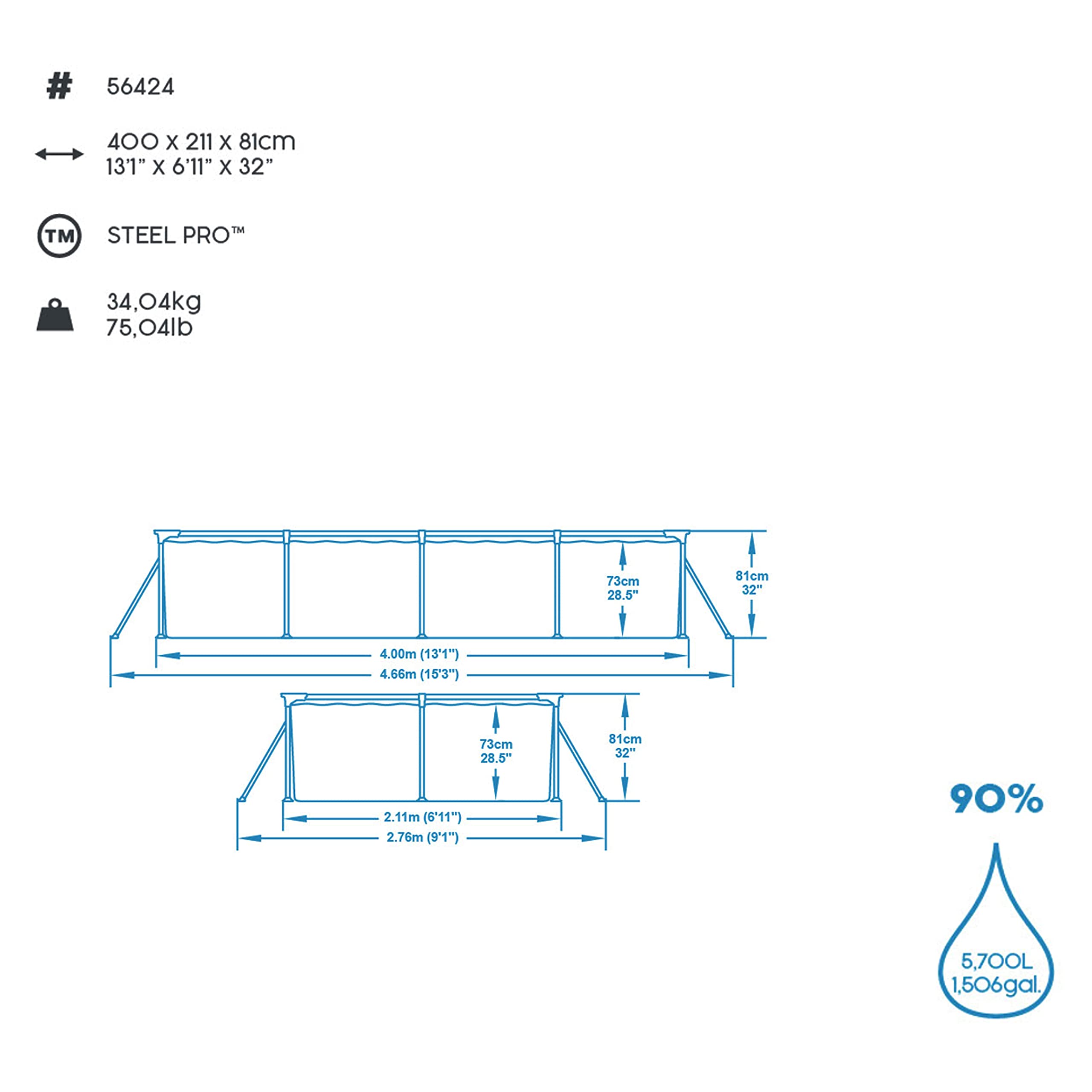 lemodo-bestway-steel-pro-pool-set-rechteckig-400-x-211-x-81-cm-mit-filterpumpe image 5