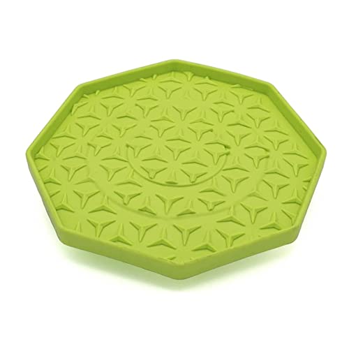 lemodo-ladi-mat-leckmatte-hund-katze-hellgr-n-8-eckig-25-cm-silikon-mit-wobbler- image 8