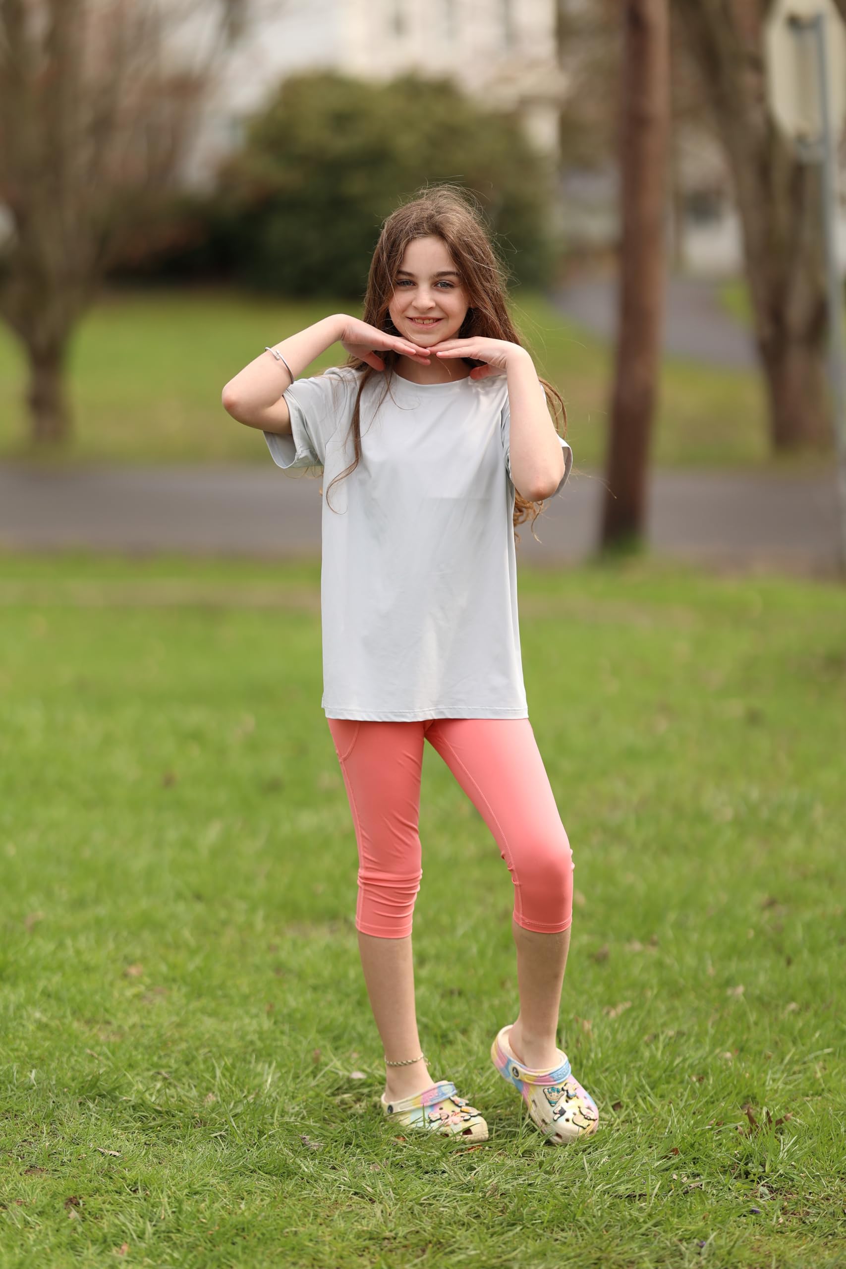 big-elephant-3er-pack-m-dchen-capri-leggings-mit-taschen-sporthose image 3
