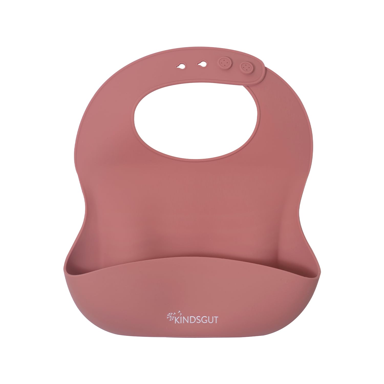 kindsgut-silikonl-tzchen-mit-auffangschale-altrosa-bpa-frei image 1