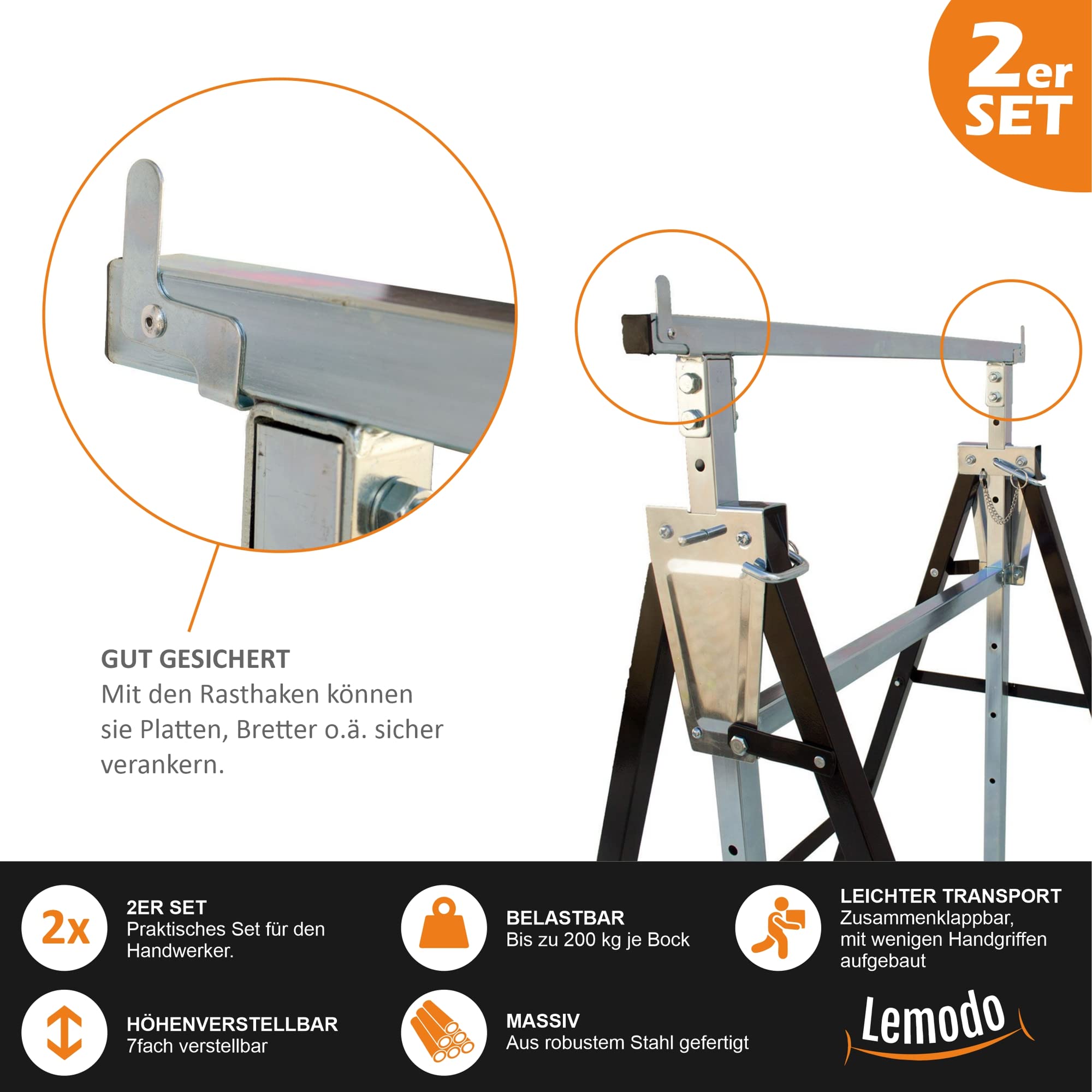 lemodo-arbeitsbock-2er-set-stahl-h-henverstellbar-80-130-cm-200-kg image 5
