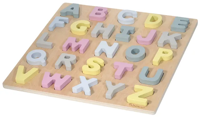 kindsgut-abc-puzzle-buchstaben-holzpuzzle-hanna-26-teilig image 1