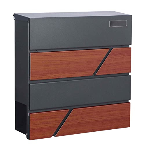 lemodo-2644-briefkasten-mit-zeitungsfach-37x37x10-5-cm-f-r-din-a4 image 3