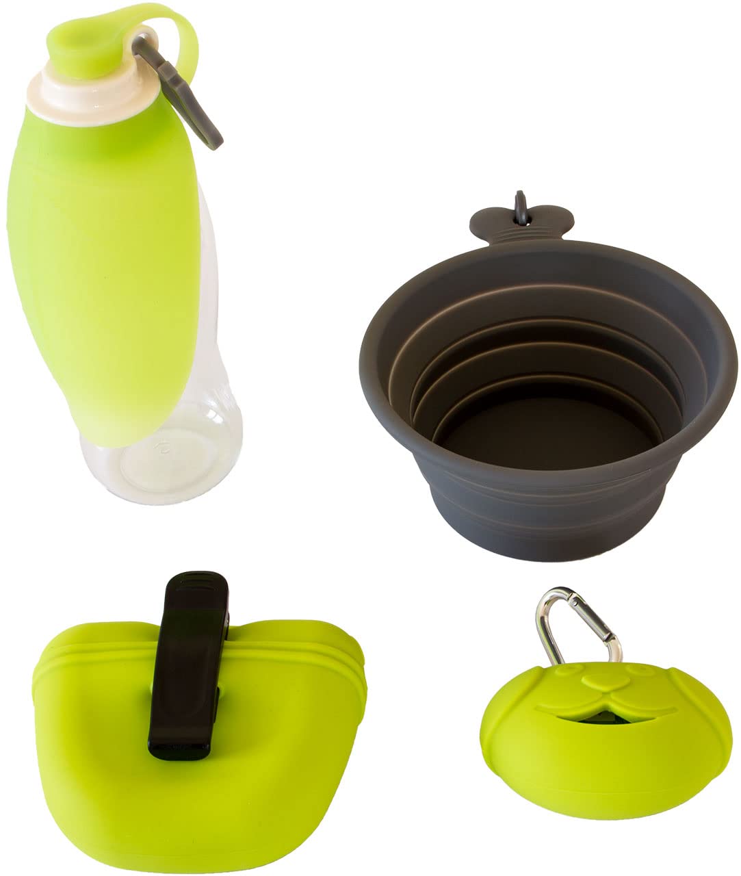 lemodo-hunde-set-to-go-4-teilig-outdoor-reiseset-mit-trinkflasche-napf-leckerli- image 2