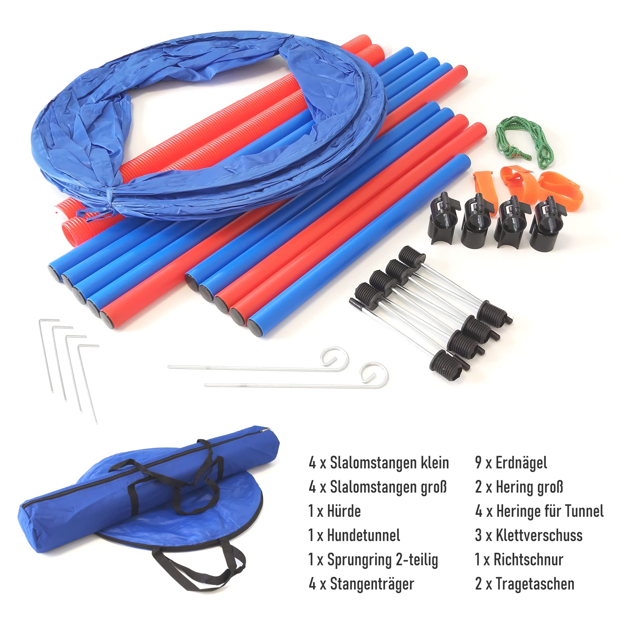lemodo-nativ-agility-set-hunde-einsteiger-set-mit-h-rde-tunnel-und-sprungring image 3