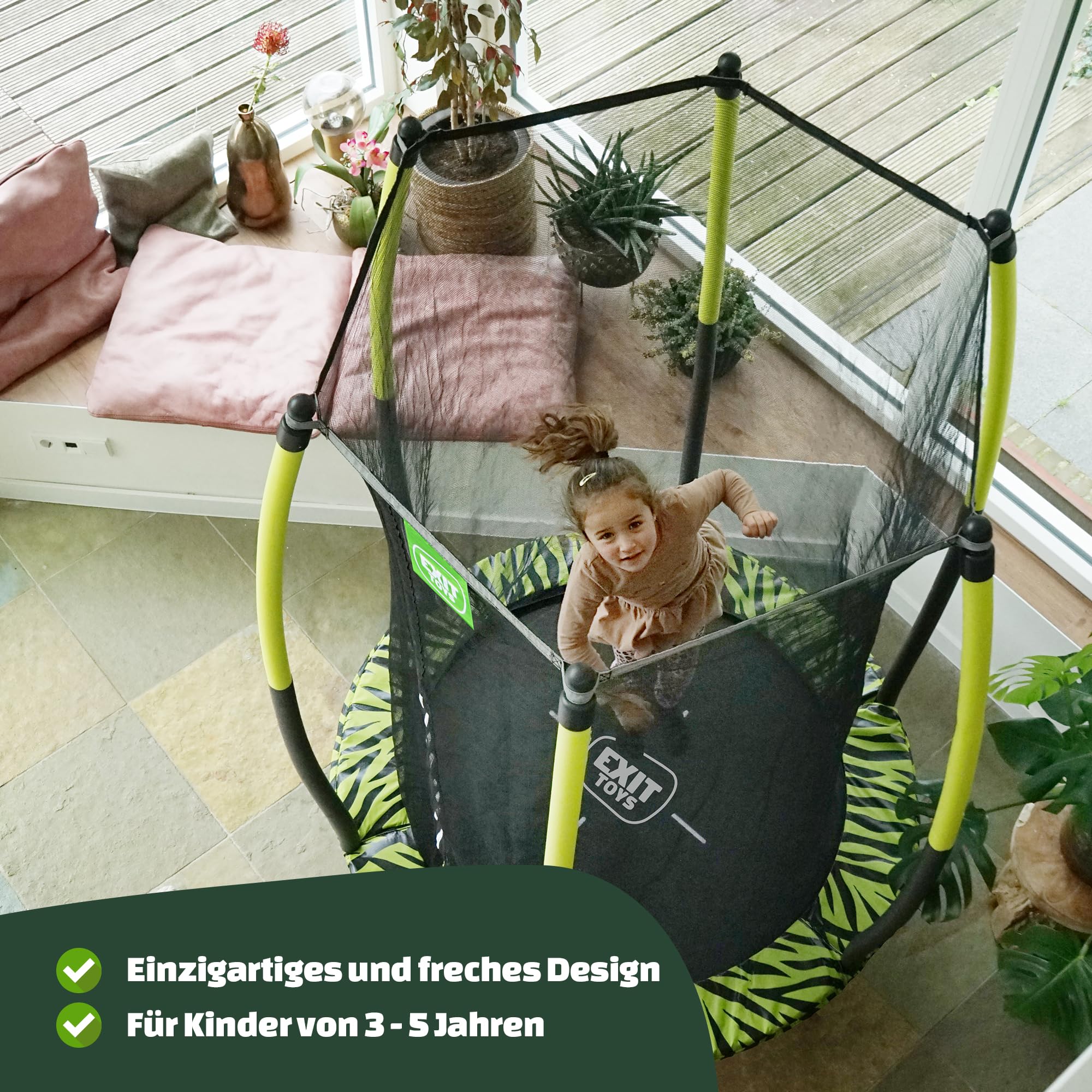 lemodo-exit-tiggy-junior-trampolin-mit-haltestange image 2