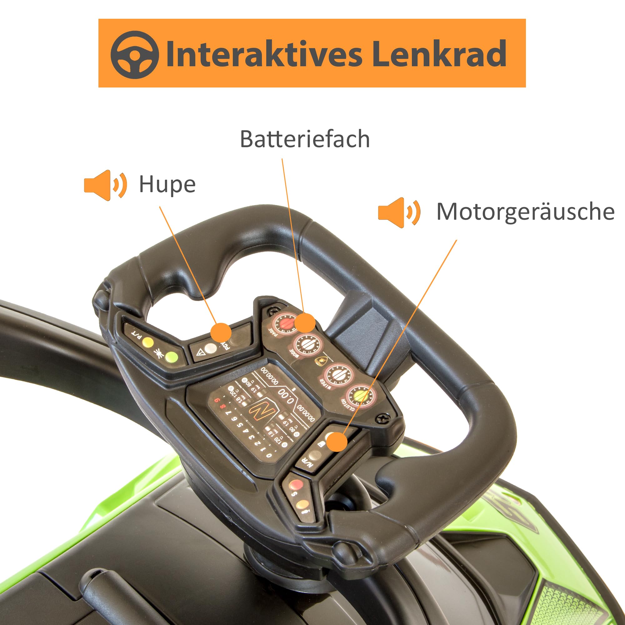 lemodo-rutschauto-lamborghini-essenza-gr-n-mit-schiebstange-ab-1-jahr image 7