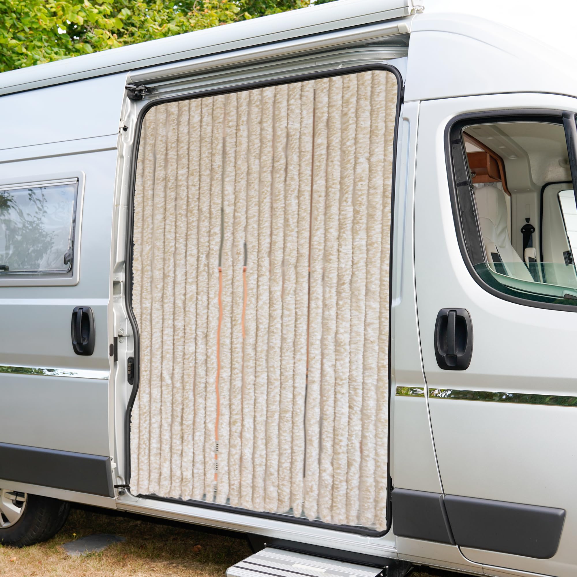 lemodo-flauschvorhang-t-rvorhang-wohnwagen-90x200-cm-beige-wei image 6