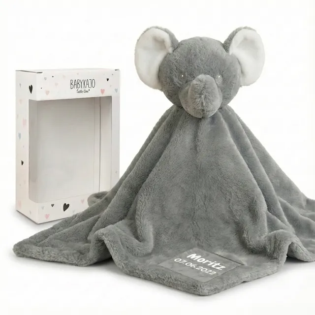 babykajo-babydecke-mit-namen-bestickt-kuscheldecke-mit-tiergesicht image 1
