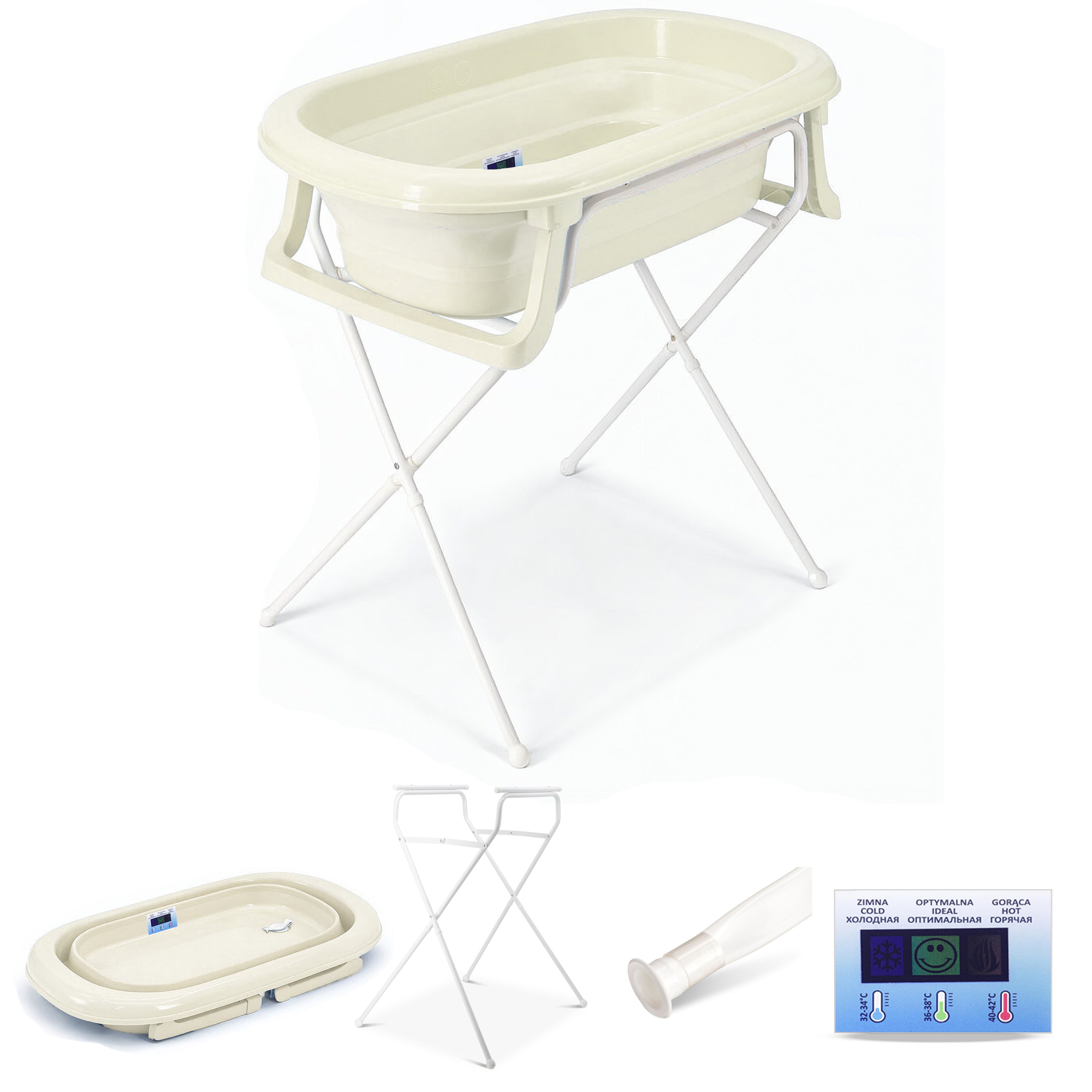 babykajo-faltbare-babybadewanne-mit-gestell-4-teiliges-set-mit-ablaufschlauch-un image 1