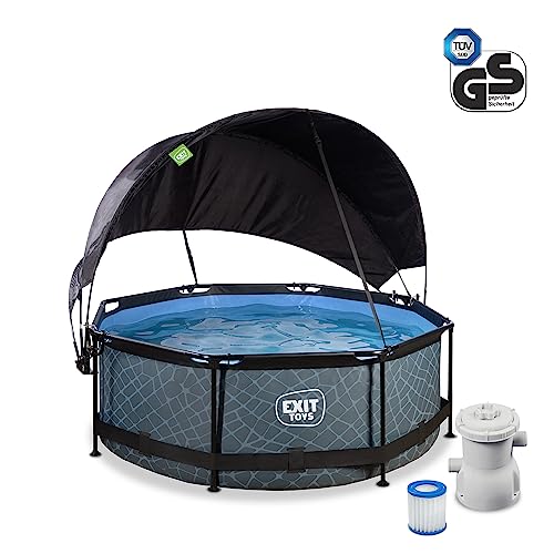 lemodo-exit-toys-aufstellpool-rund-244-x-76-cm-mit-sonnensegel-und-filterpumpe-s image 6