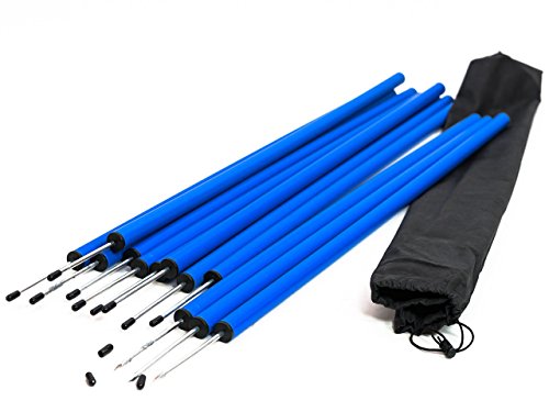 lemodo-agility-set-f-r-hunde-mit-slalomstangen-h-rde-und-jumpring image 6