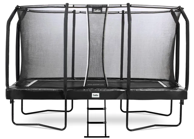 lemodo-salta-first-class-trampolin-366x214-cm-schwarz-mit-netz-leiter image 1