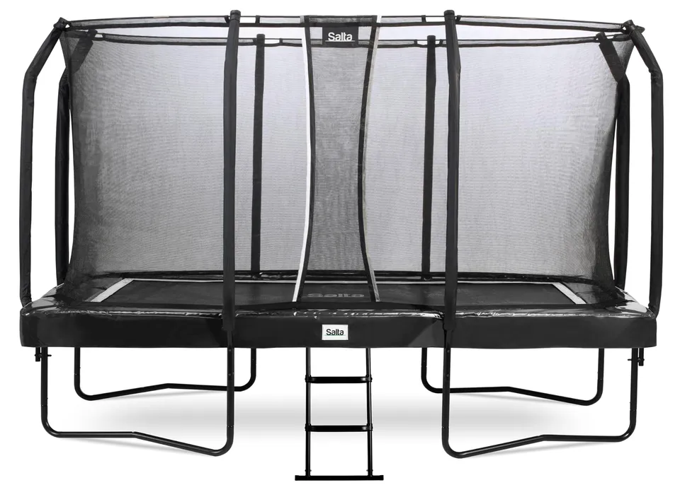 lemodo-salta-first-class-trampolin-366x214-cm-schwarz-mit-netz-leiter image 1
