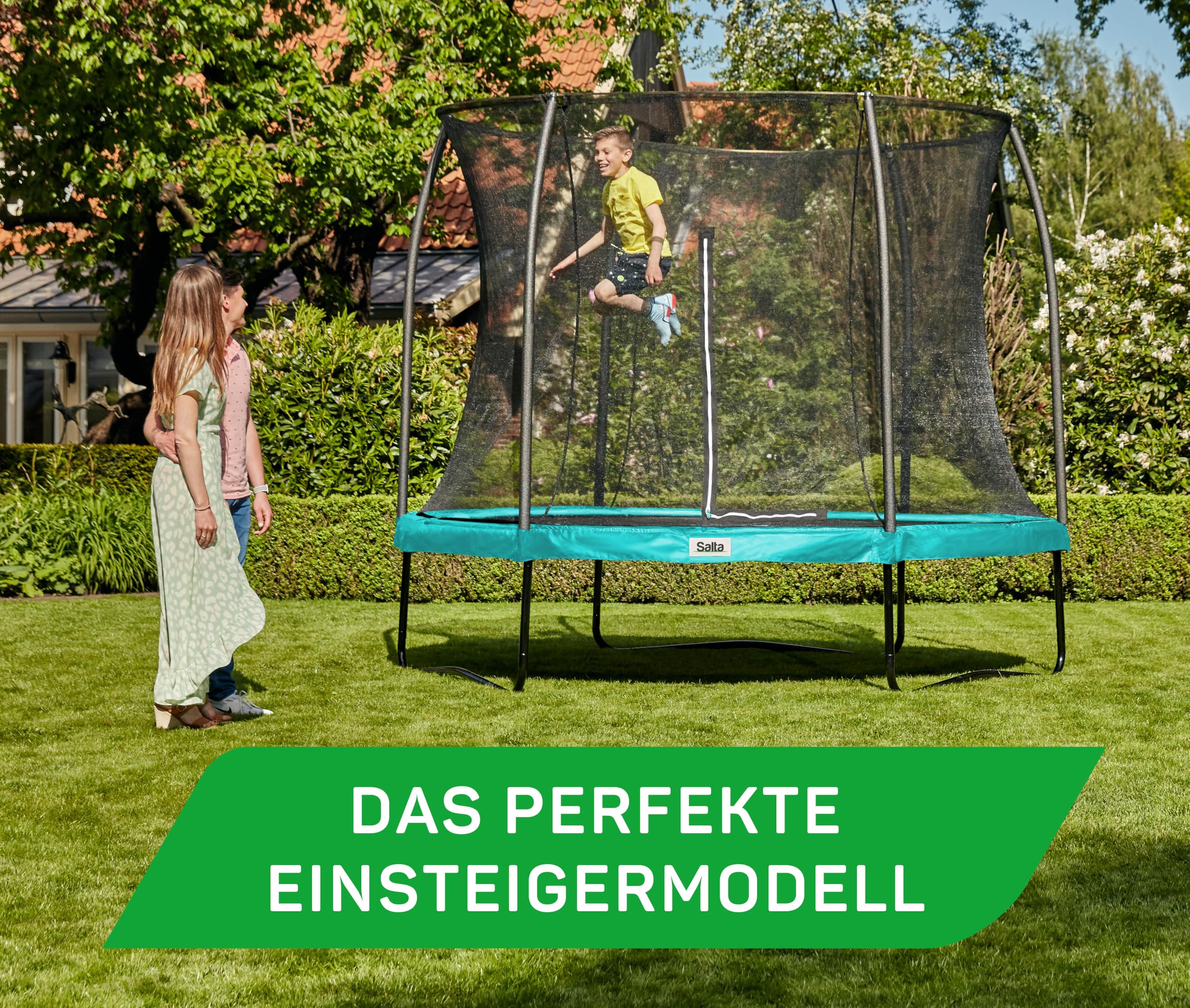 salta-comfort-edition-trampolin-mit-sicherheitsnetz-183cm-gr-n image 2