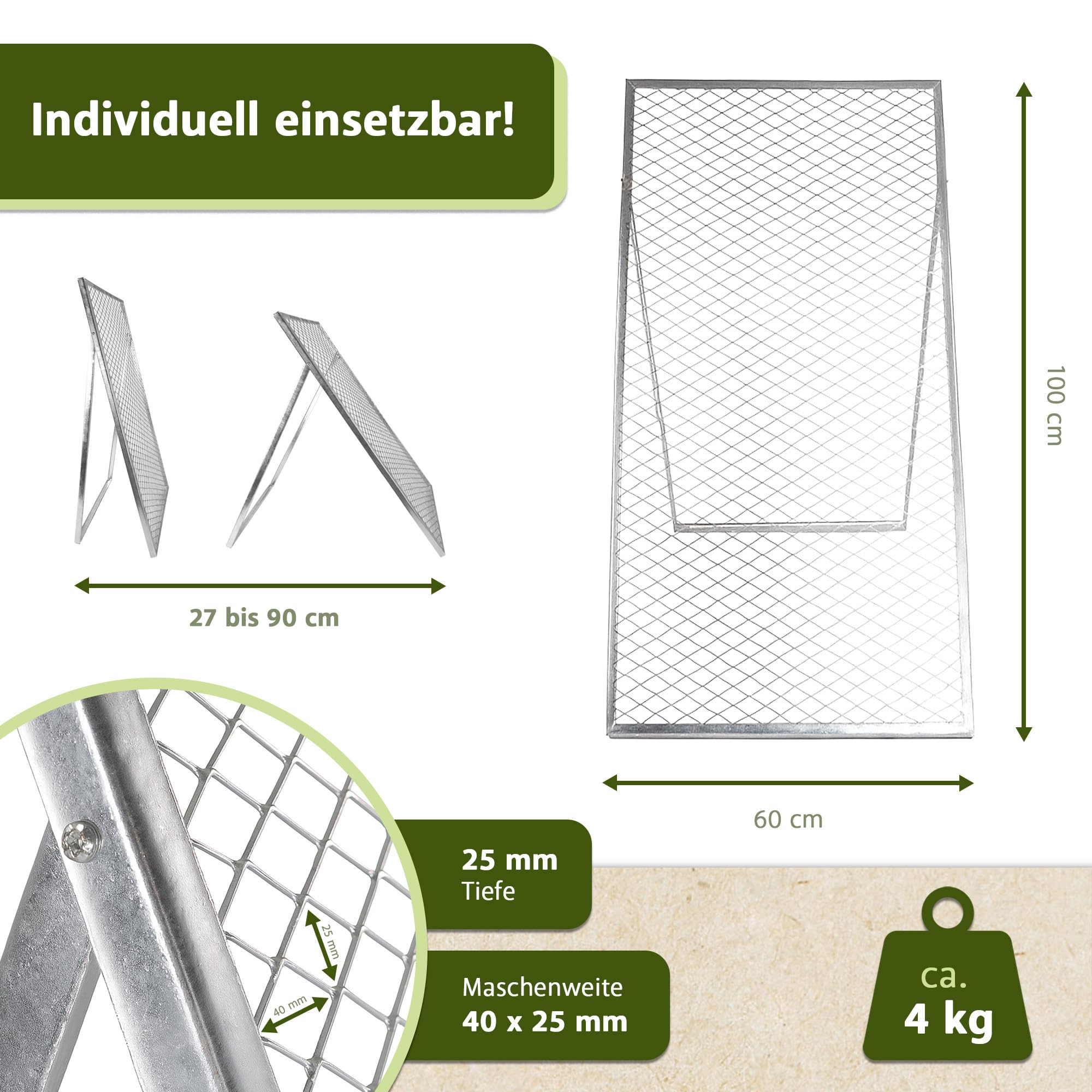 lemodo-durchwurfsieb-100x60-cm-maschenweite-40x25-mm-verzinkt-vormontiert image 2