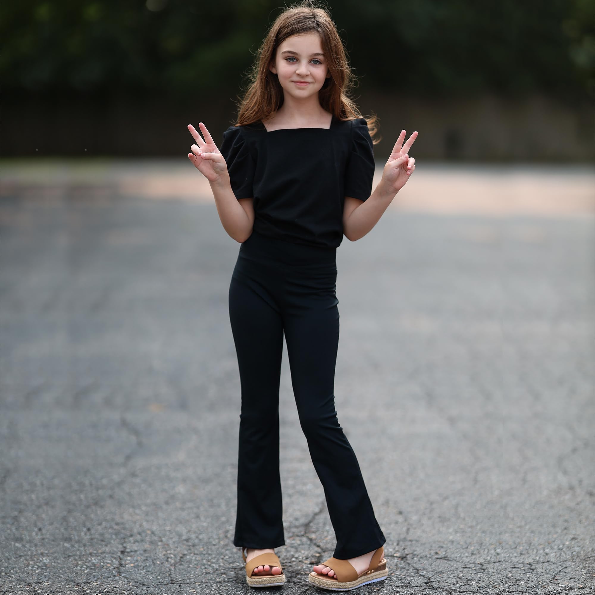 big-elephant-schlagleggings-f-r-m-dchen-bootcut-yogahose-high-waist image 6