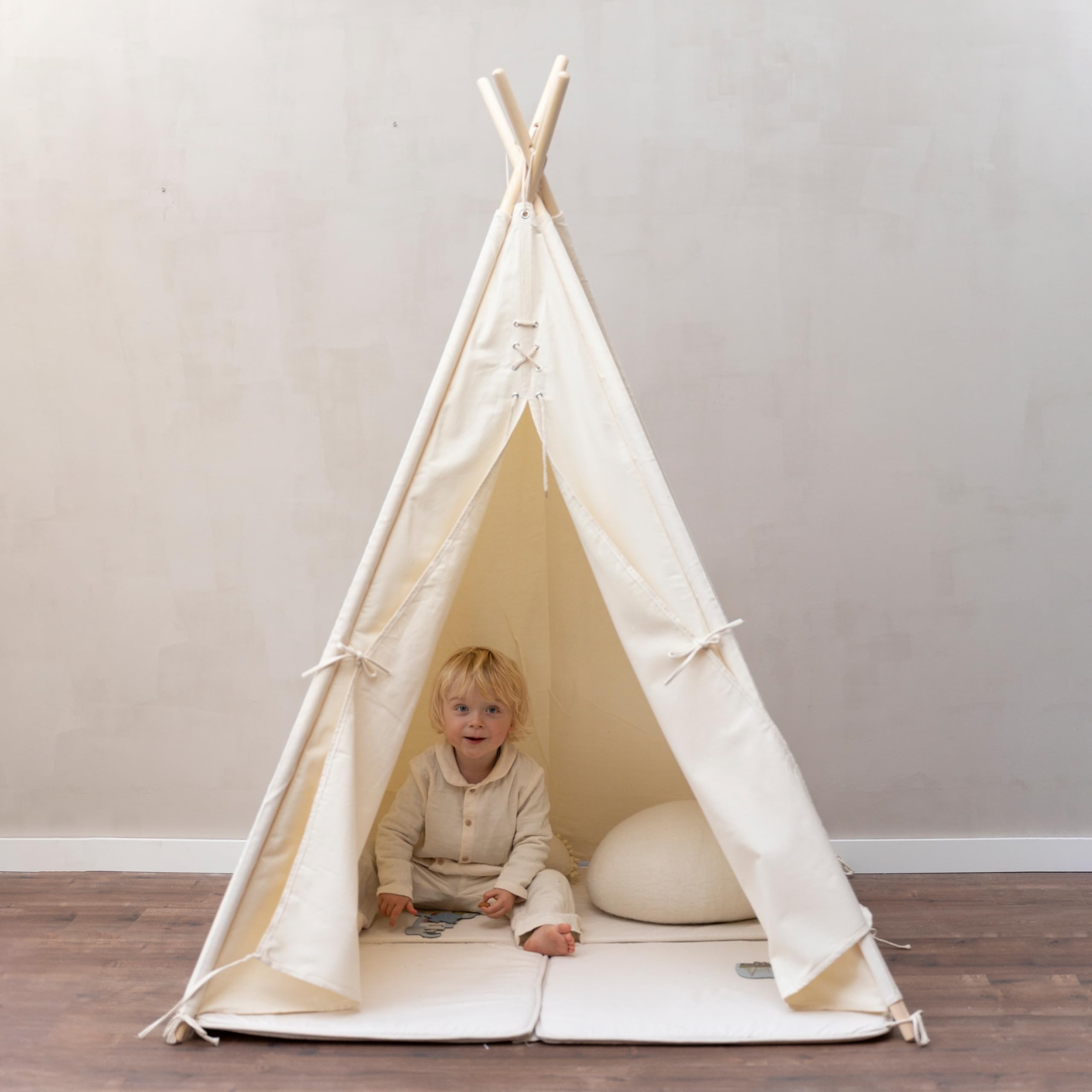 sunny-alba-tipizelt-baumwolle-creme-120x120x160cm-f-r-kinder image 5