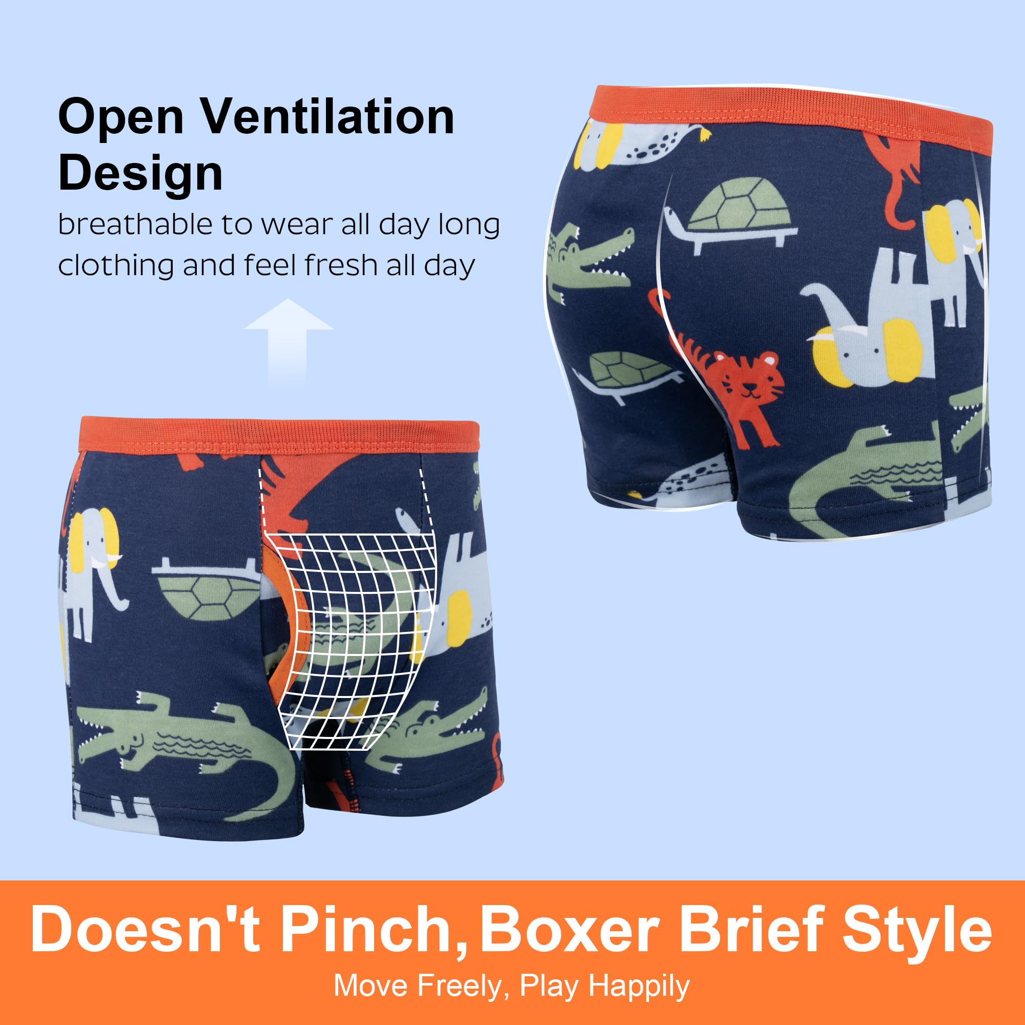 big-elephant-boxershorts-jungen-10er-pack-dino-100-baumwolle image 3