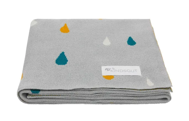 kindsgut-babydecke-baumwolle-80-x-100-cm-tropfen image 1