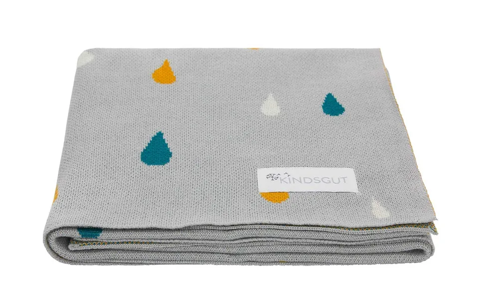 kindsgut-babydecke-baumwolle-80-x-100-cm-tropfen image 1