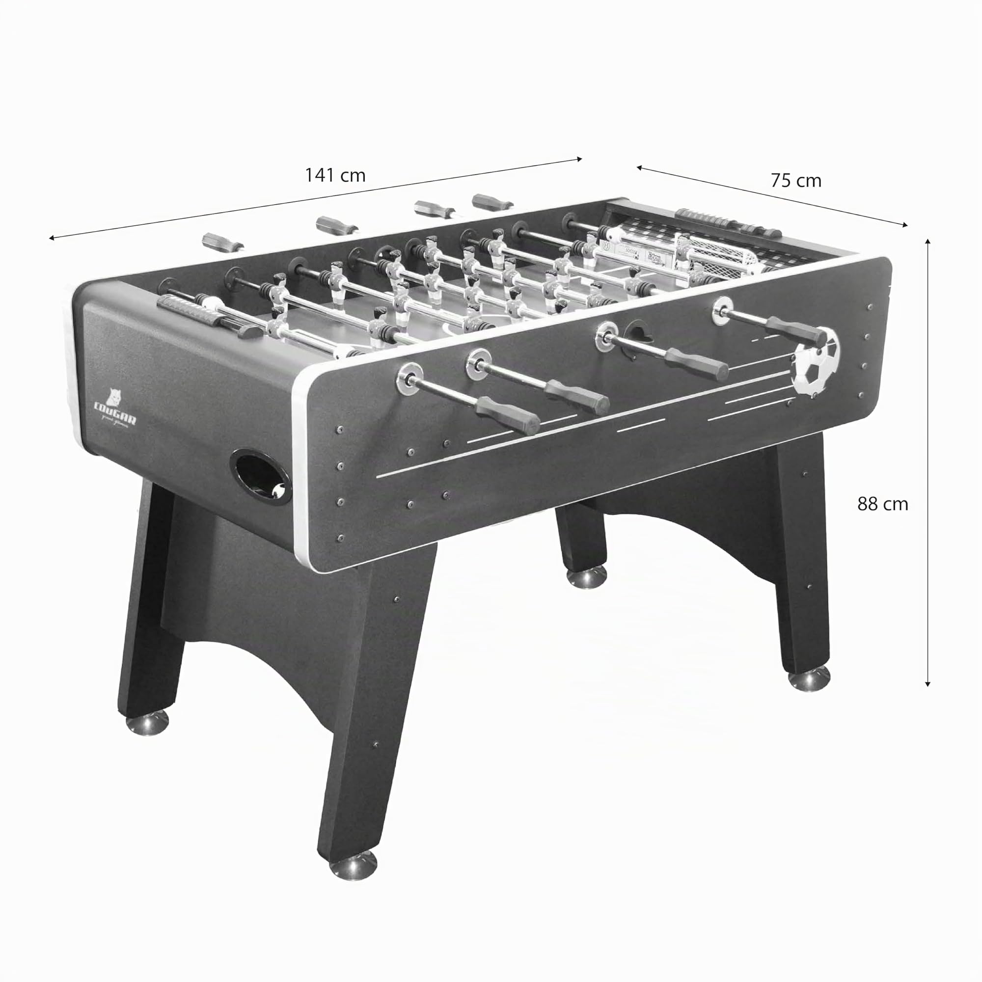 cougar-arena-tischkicker-schwarz-141-cm image 4