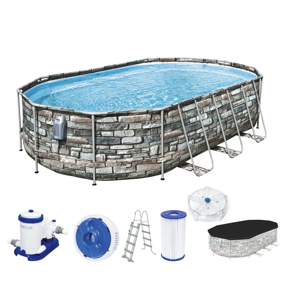 bestway-power-steel-comfort-jet-frame-pool-set-610-x-366-x-122-cm-steinwand-opti image 1