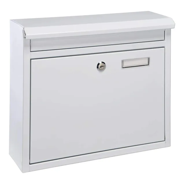 lemodo-haushalt-international-briefkasten-metall-wei-din-a4 image 1