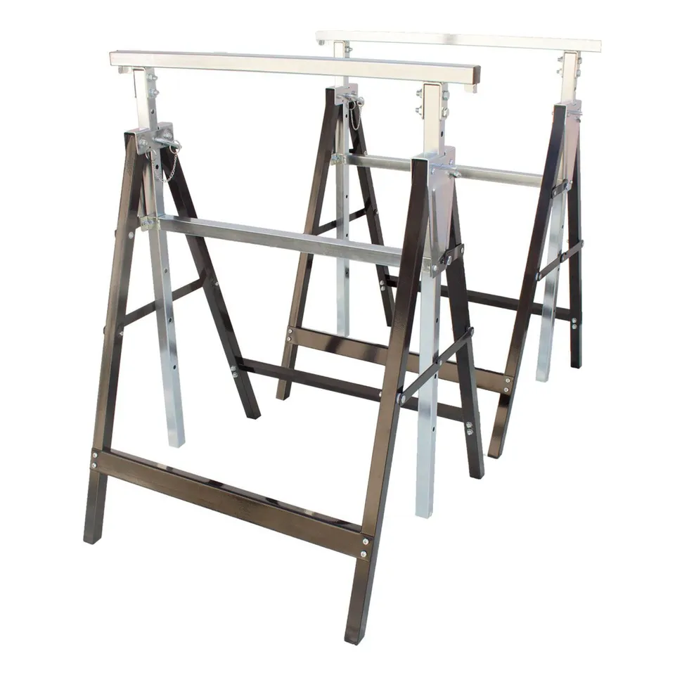 lemodo-arbeitsbock-2er-set-stahl-h-henverstellbar-80-130-cm-200-kg image 1