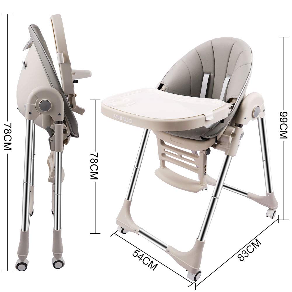 ounuo-baby-hochstuhl-verstellbar-klappbar-mitwachsend-grau-mit-pu-leder image 5