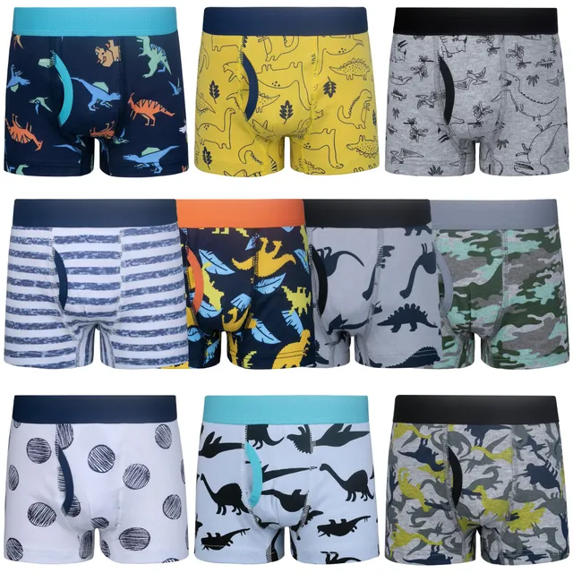 big-elephant-jungen-boxershorts-10er-pack-baumwolle-dino-muster image 1