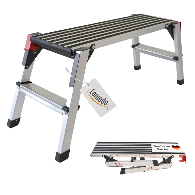 lemodo-arbeitsplattform-klappbar-aluminium-150-kg-rutschfest image 1
