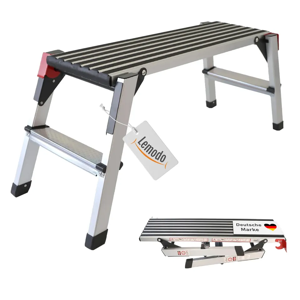 lemodo-arbeitsplattform-klappbar-aluminium-150-kg-rutschfest image 1