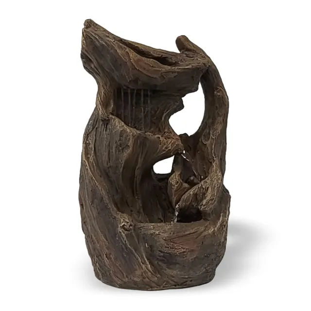 lemodo-nativ-zimmerbrunnen-holz-optik-led-tischbrunnen-kaskade image 1