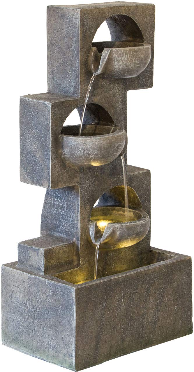 lemodo-nativ-zimmerbrunnen-eckig-mit-led-beleuchtung-und-pumpe image 2