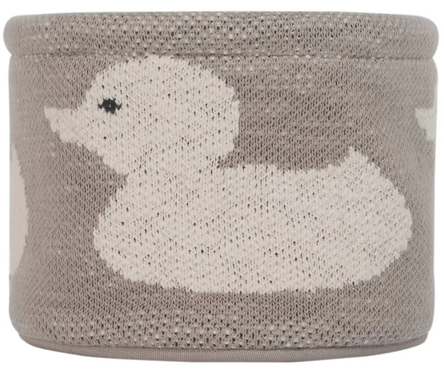 kindsgut-k-rbchen-baumwolle-22x16cm-ente-aufbewahrung-kinderzimmer-wickelkommode image 1
