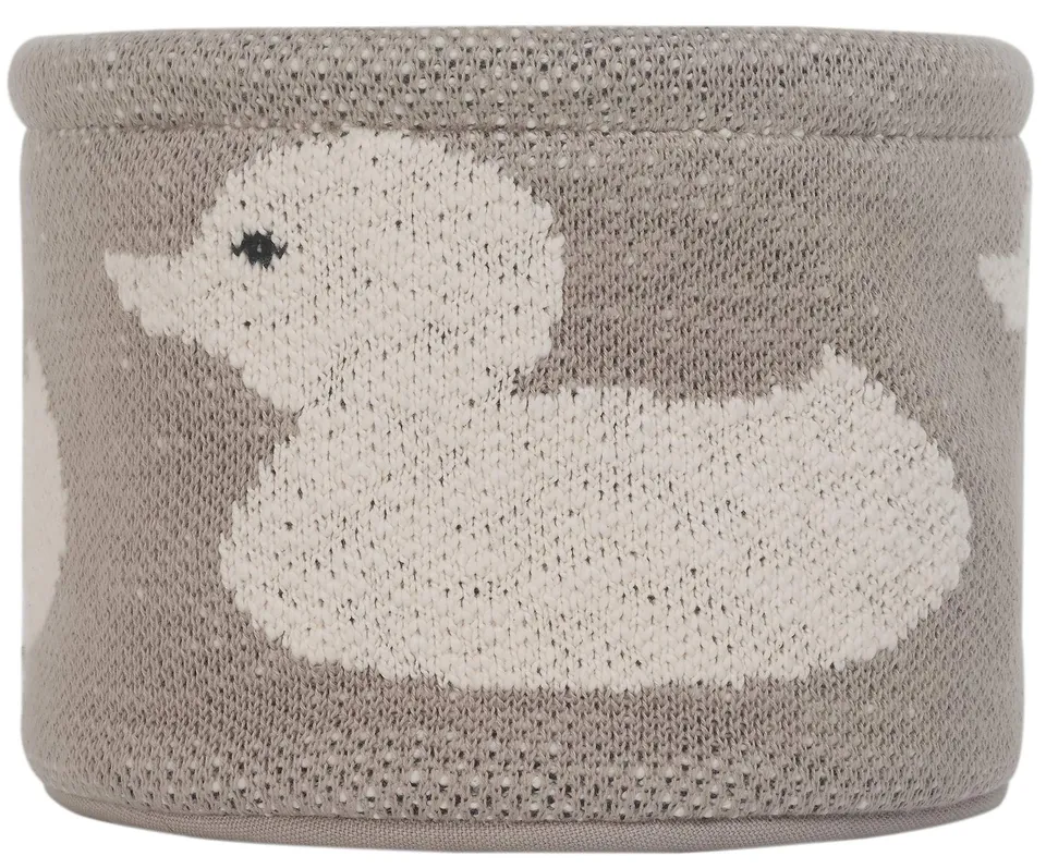 kindsgut-k-rbchen-baumwolle-22x16cm-ente-aufbewahrung-kinderzimmer-wickelkommode image 1